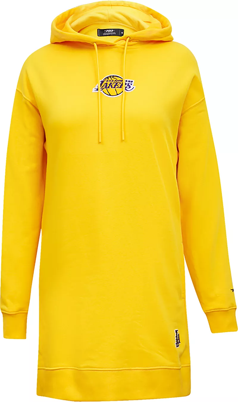 

Желтое женское платье с капюшоном Pro Standard Los Angeles Lakers