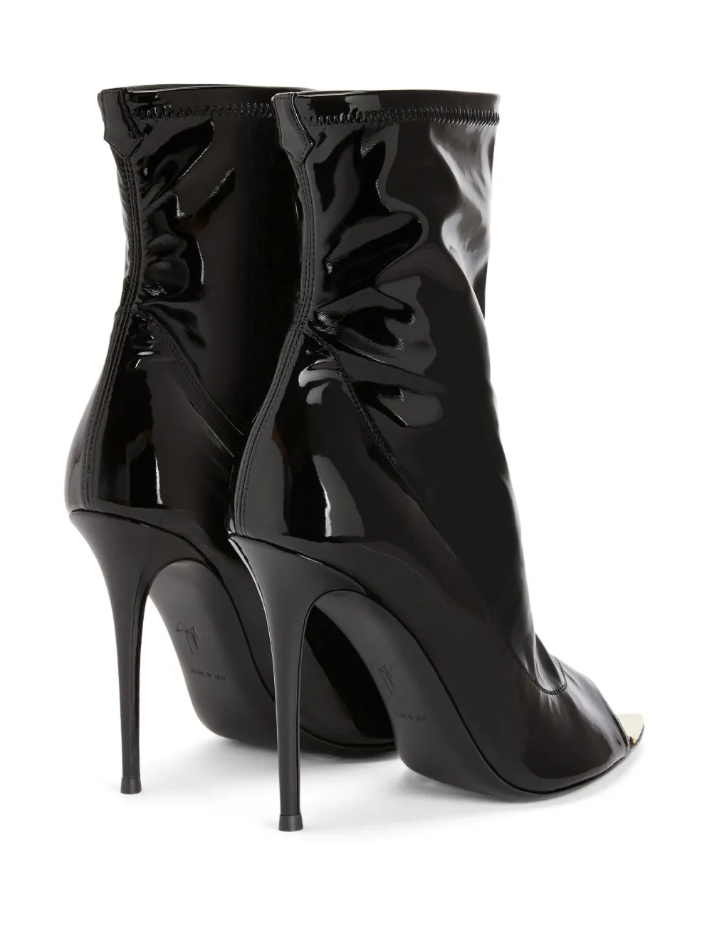 Ботильоны Intriigo 105 с открытым носком Giuseppe Zanotti, черный — фото 3