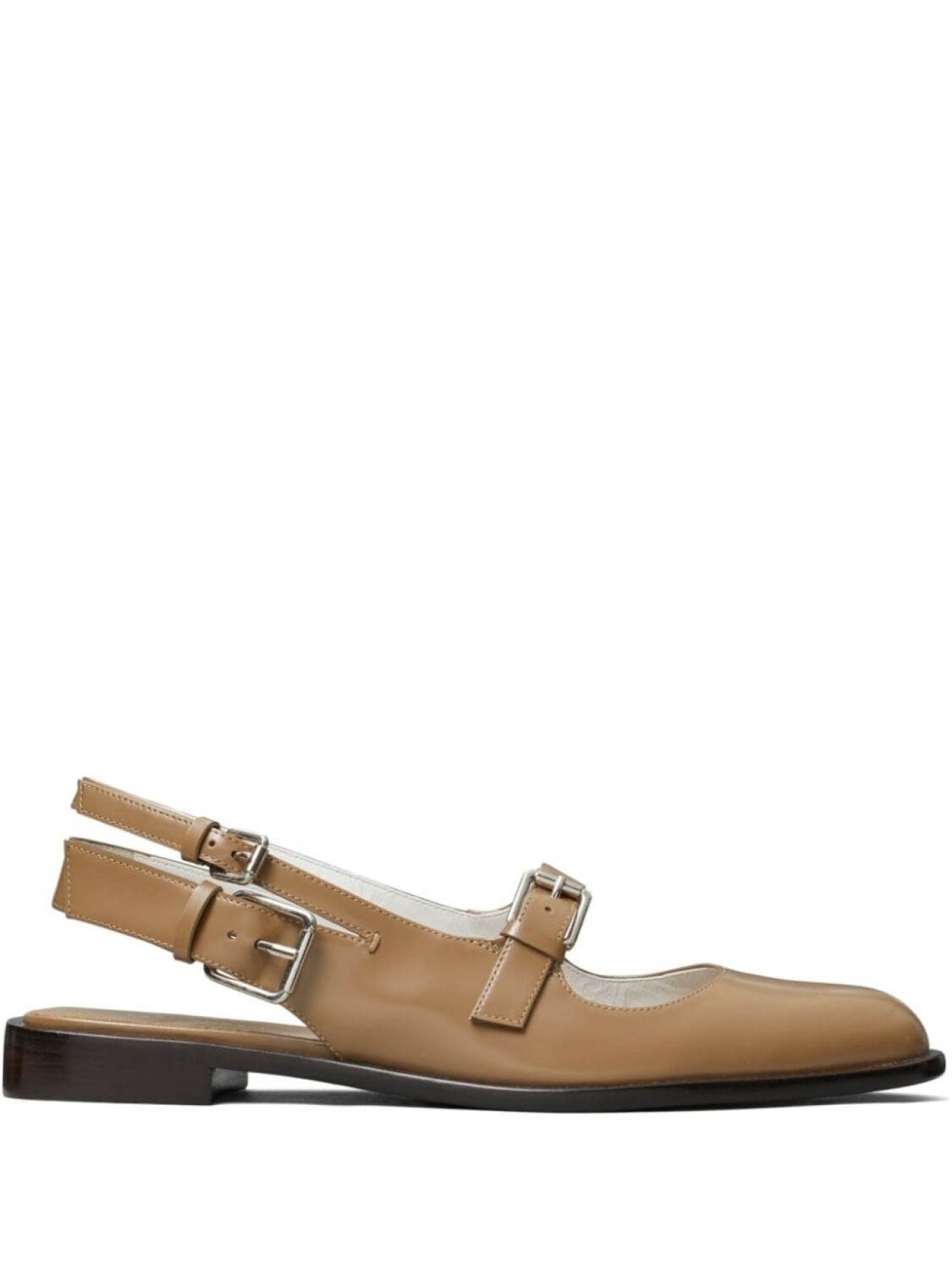 

Tory Burch балетки с пряжками, серый