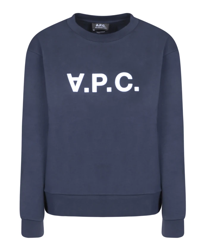 

Повседневная толстовка с круглым вырезом и длинными рукавами. A.P.C., синий