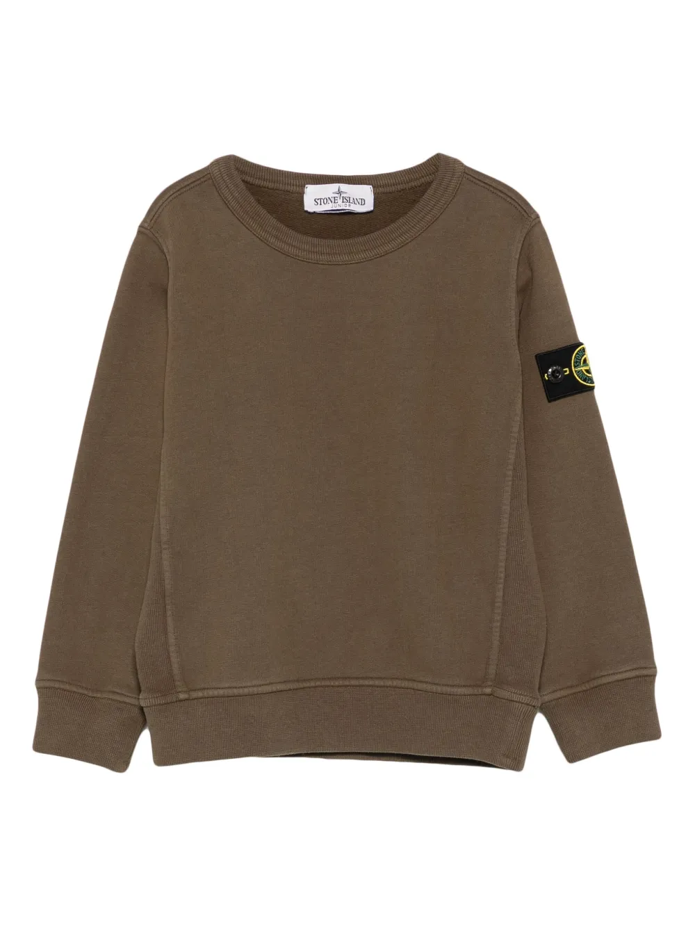 

Толстовка с нашивкой-логотипом Stone Island Junior, зеленый