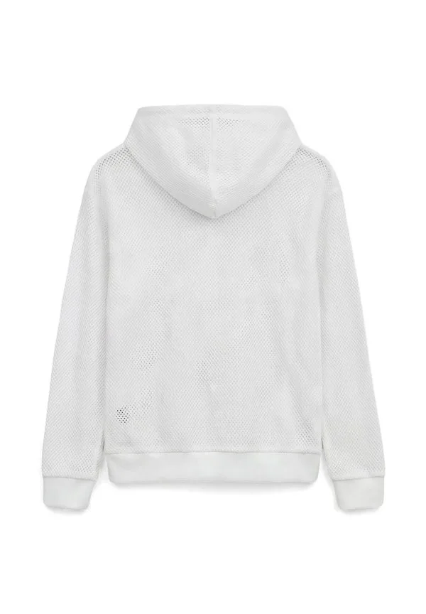 Худи свободного кроя с нашивкой Antony Morato, White — фото 4