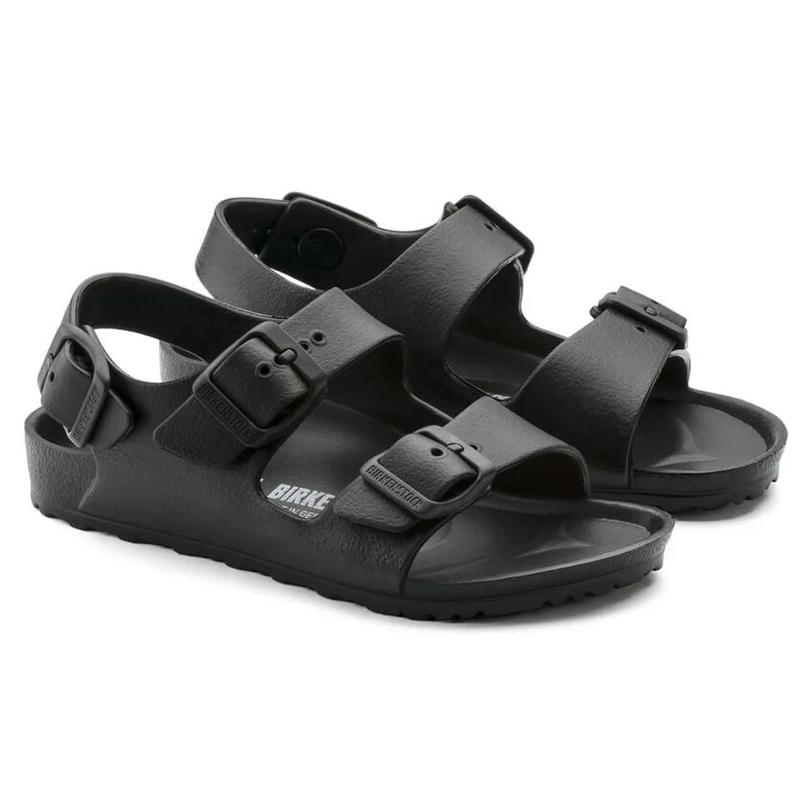 Детские сандалии Birkenstock Milano Eva с ремешком, черный — фото 2