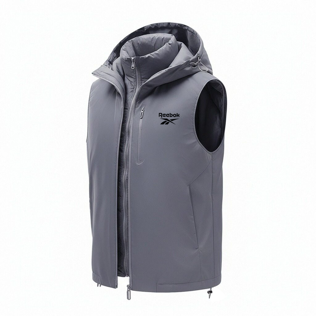 

Жилеты Unisex с капюшоном, несъемный, умеренный, прочие Reebok, серый