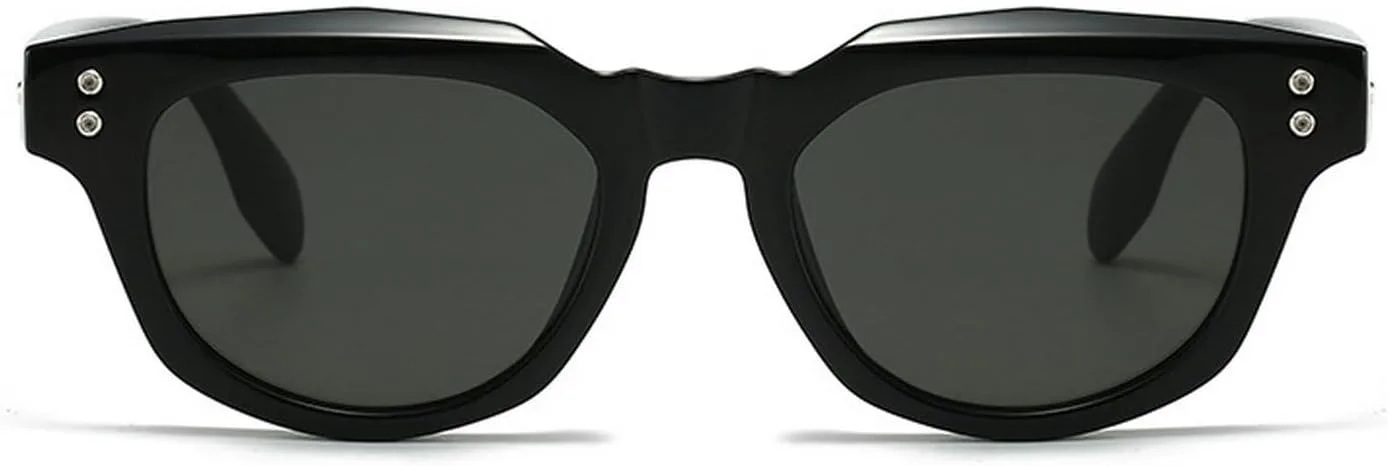 

Laureles Модные солнцезащитные очки в овальной оправе для женщин, классические ретро-очки в маленькой оправе с заклепками для мужчин, панк-очки для женщин, C1