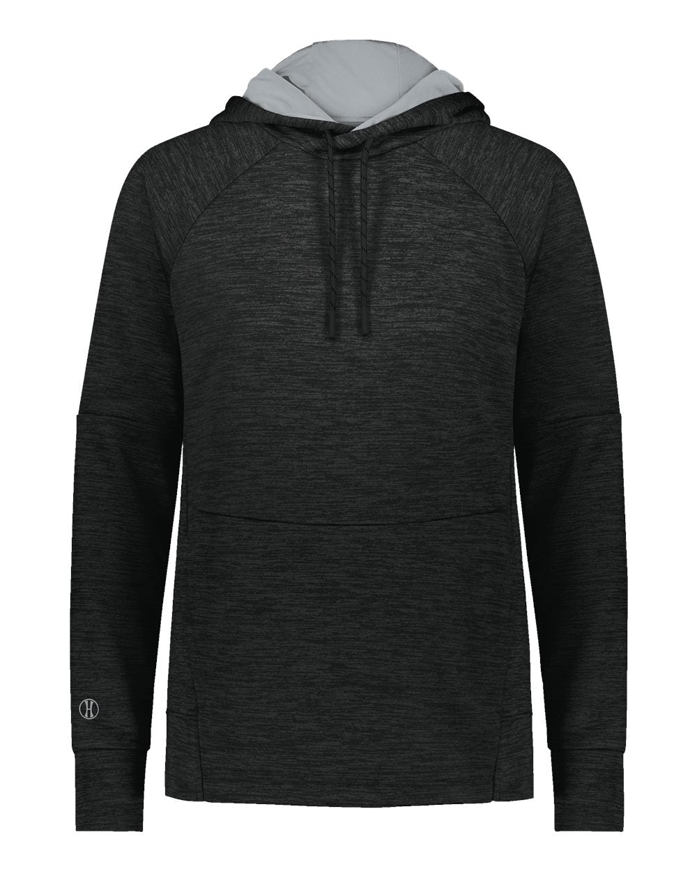 

Женская флисовая толстовка с капюшоном All-Pro Performance Holloway, цвет black heather/ silver