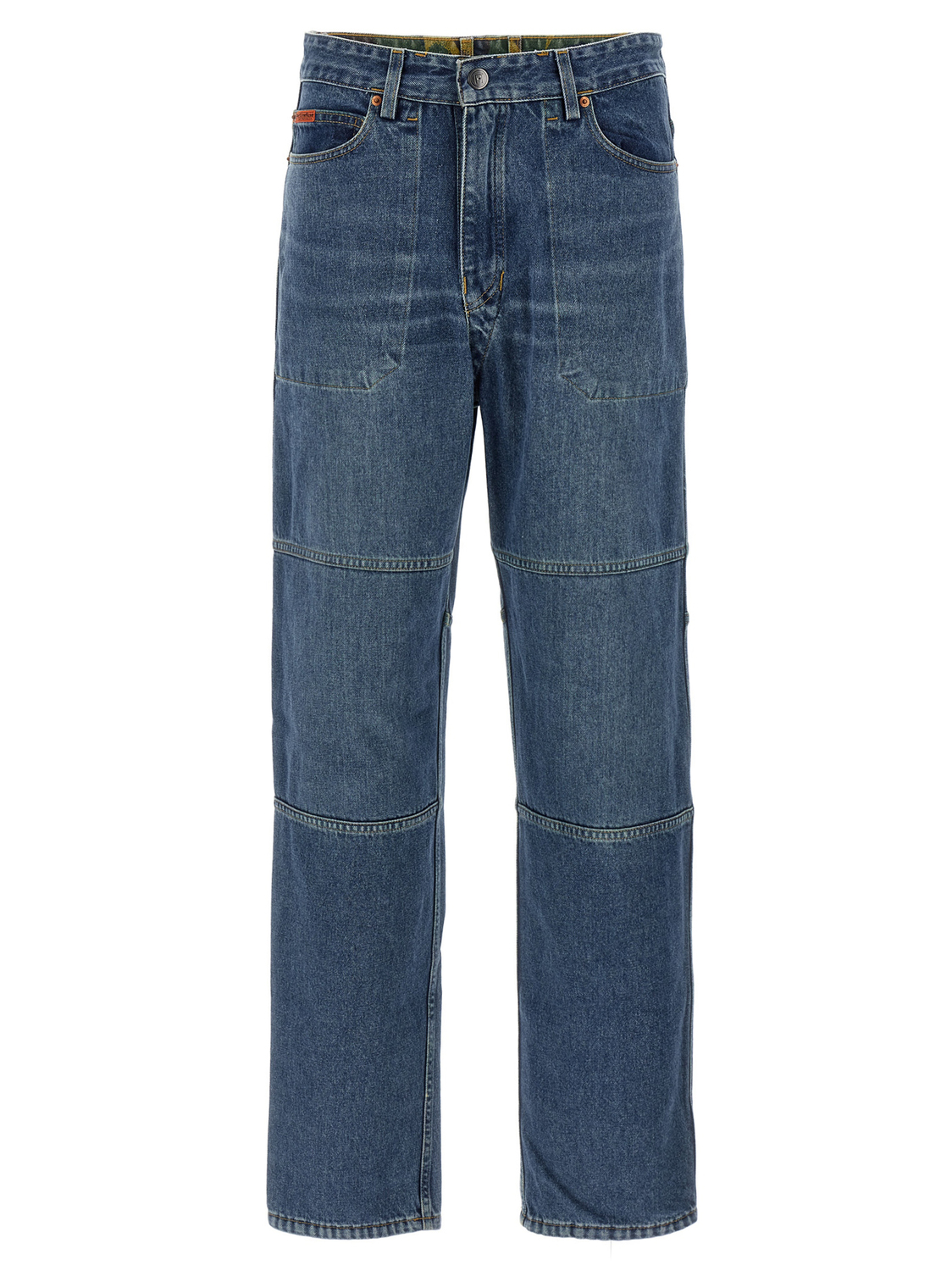 

Джинсы-камouflage, двусторонние Martine Rose, синий