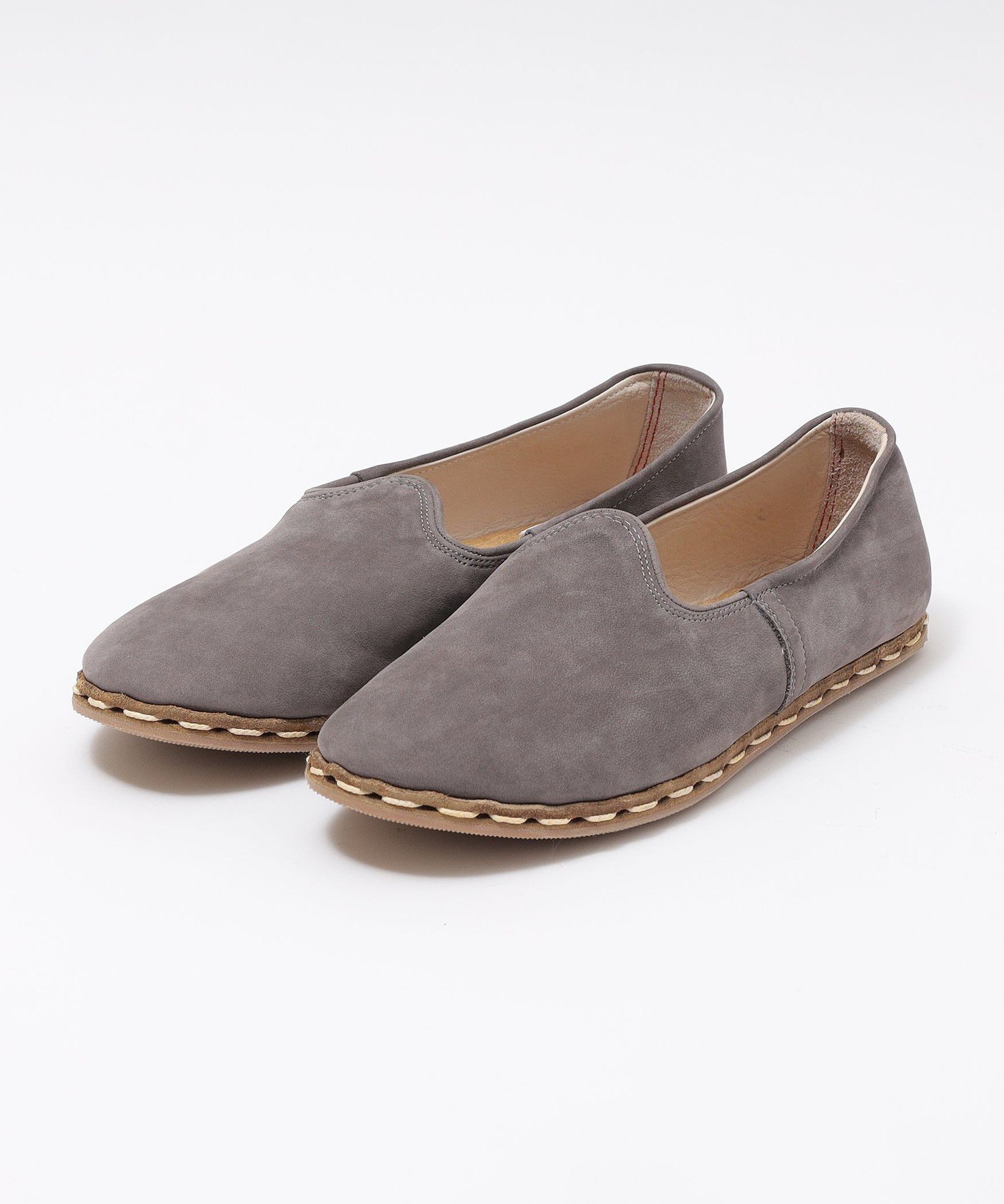 SABAH: SABAH ЗАМШЕВЫЕ СЛИПОНЫ Ships Men, Light gray