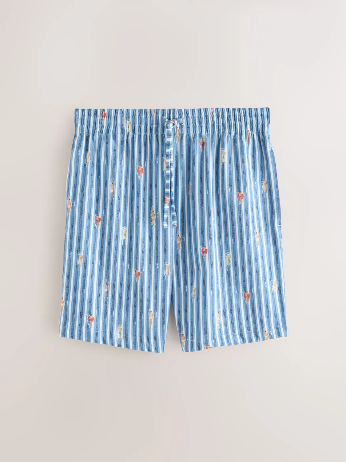 Короткая пижама Next, Blue/Coral — фото 3