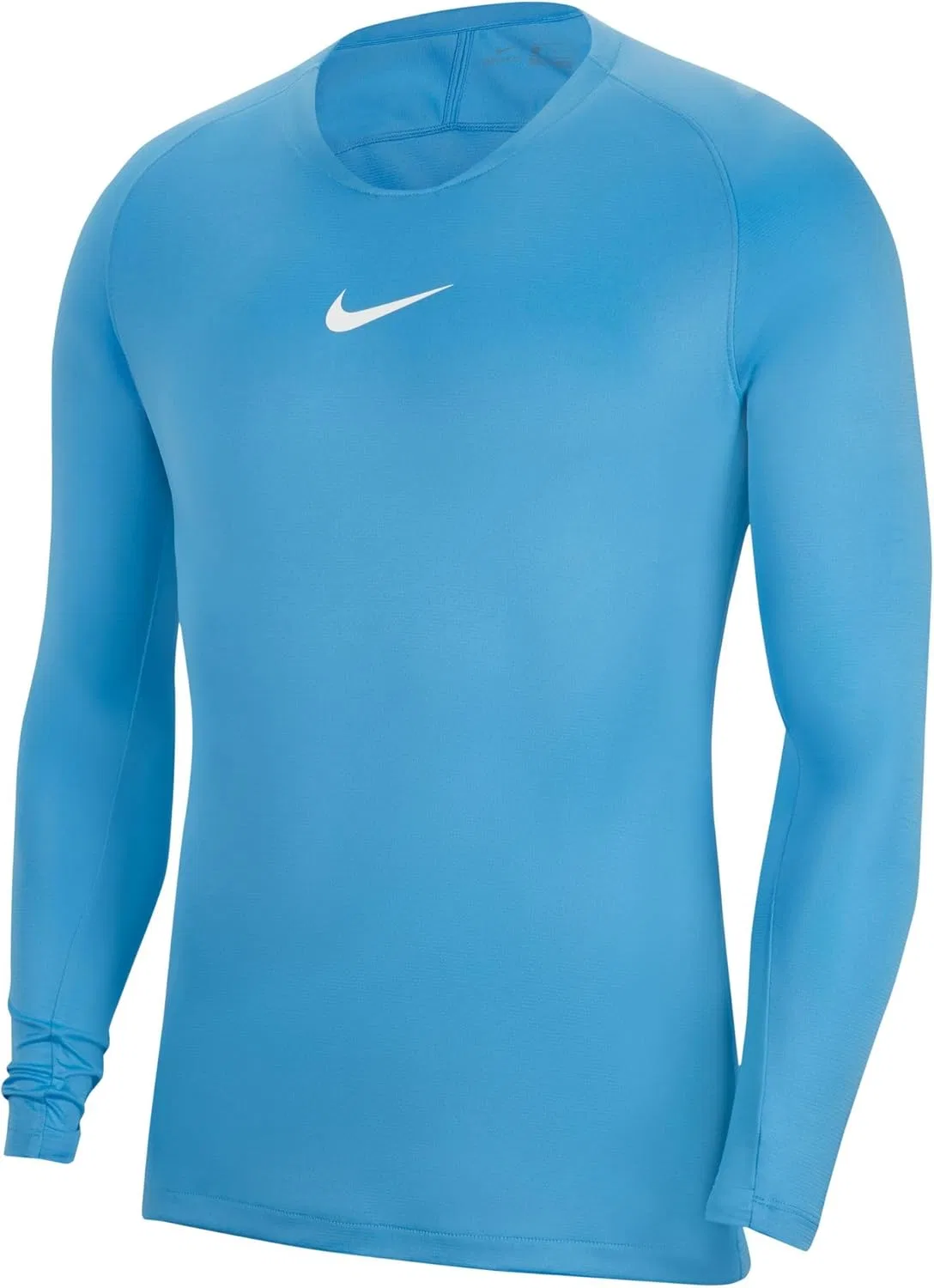 Свитер, мужской, Nike, светло-голубой с белым