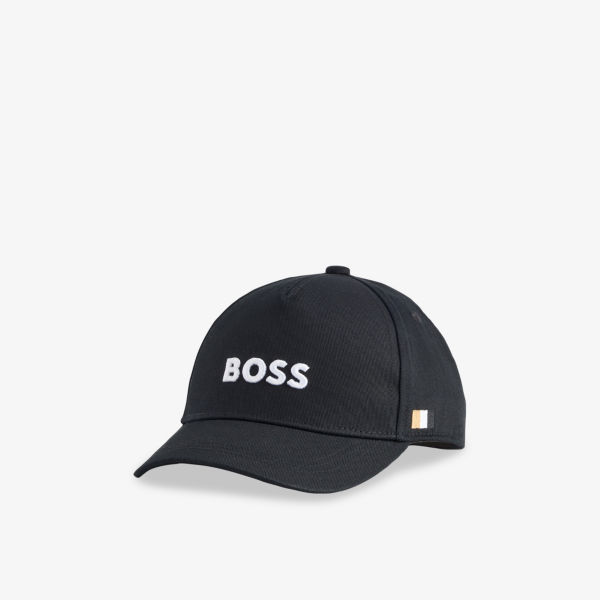

Вышитая хлопковая бейсболка 6-16 лет Boss, черный