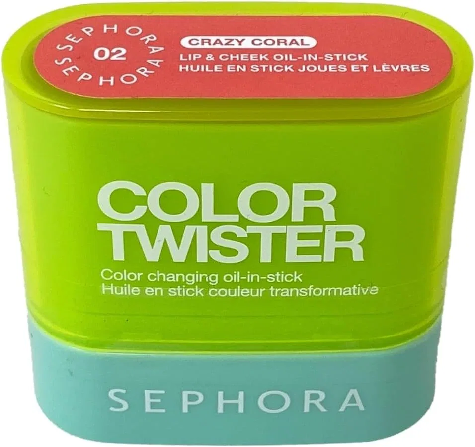 Стик для губ и щек Color Twister Changing Oil-in-Stick Sephora Collection, оттенок Crazy Coral, 8.5 г — фото 2