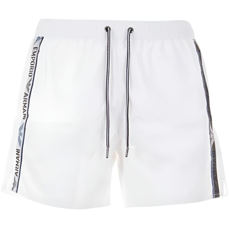 

Белые повседневные шорты мужские SS24 EMPORIO ARMANI, белый