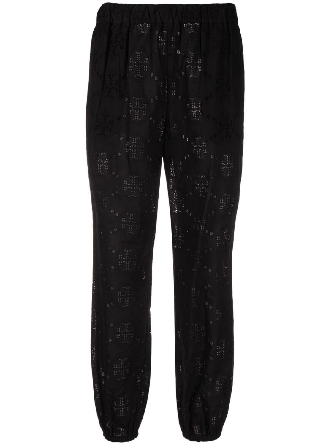 

Tory Burch пляжные брюки с вышивкой, черный