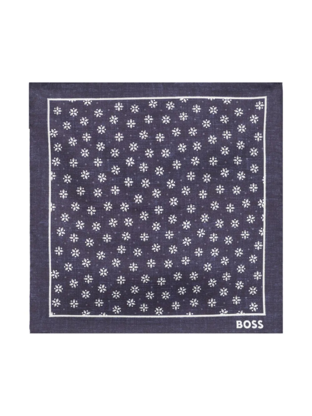

BOSS платок-паше с цветочным принтом, синий