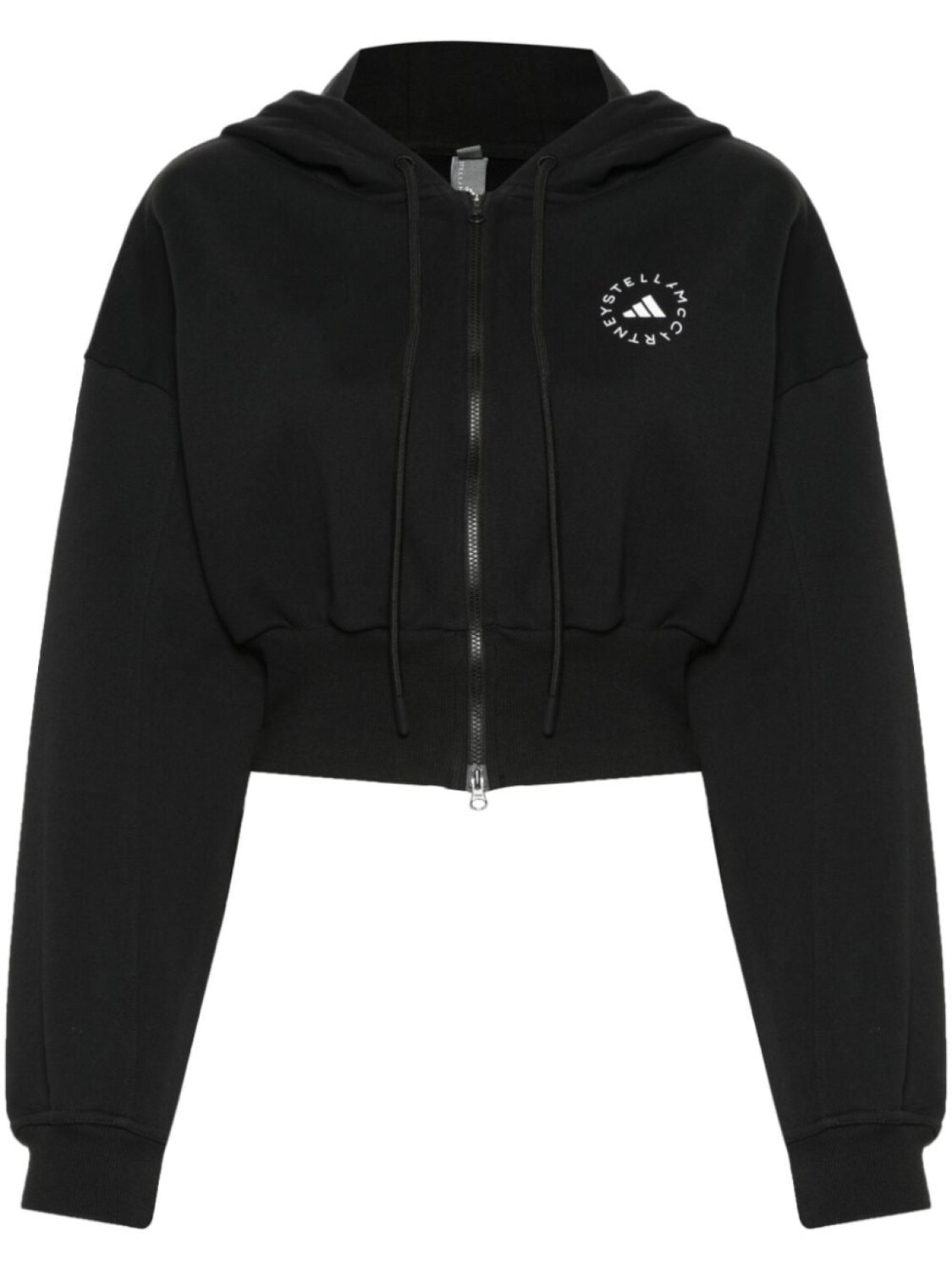 

adidas by Stella McCartney куртка с капюшоном и логотипом, черный