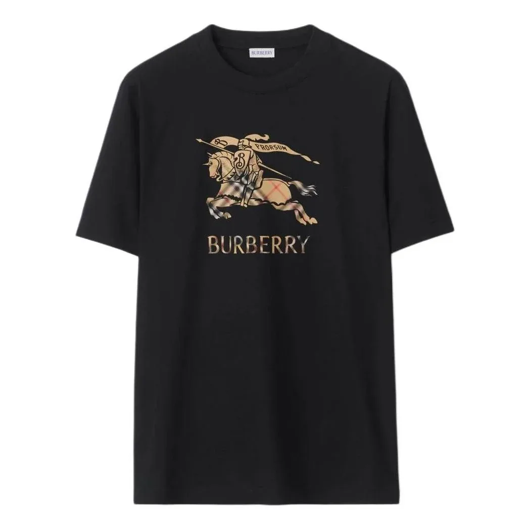 Футболка Burberry Ombr? из хлопка, цвет черный