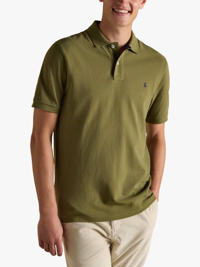 

Хлопковая поло с коротким рукавом Woody Joules, Khaki Green