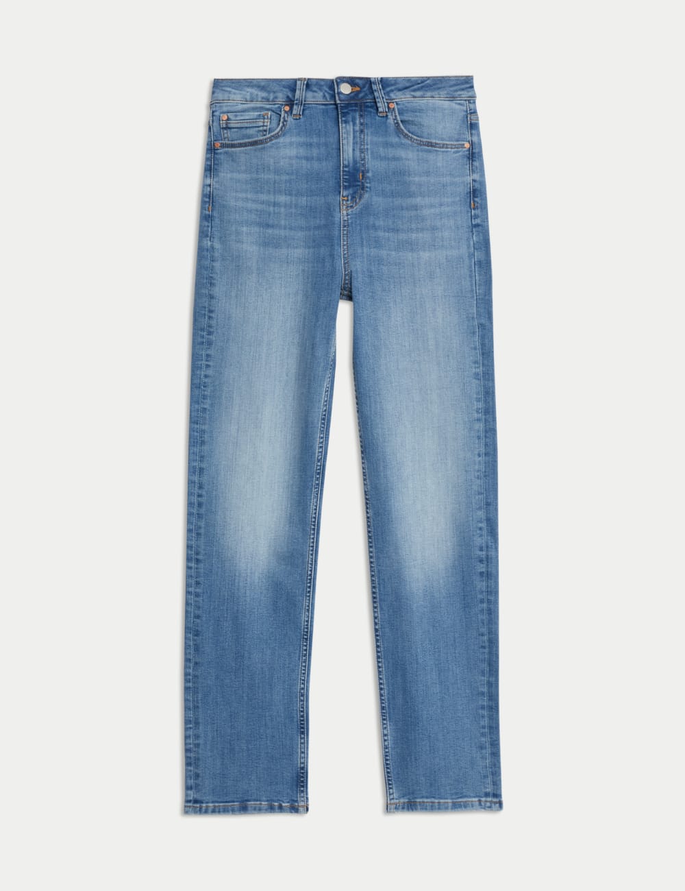 

Джинсы Sienna Supersoft с высокой талией Marks & Spencer, светлый индиго