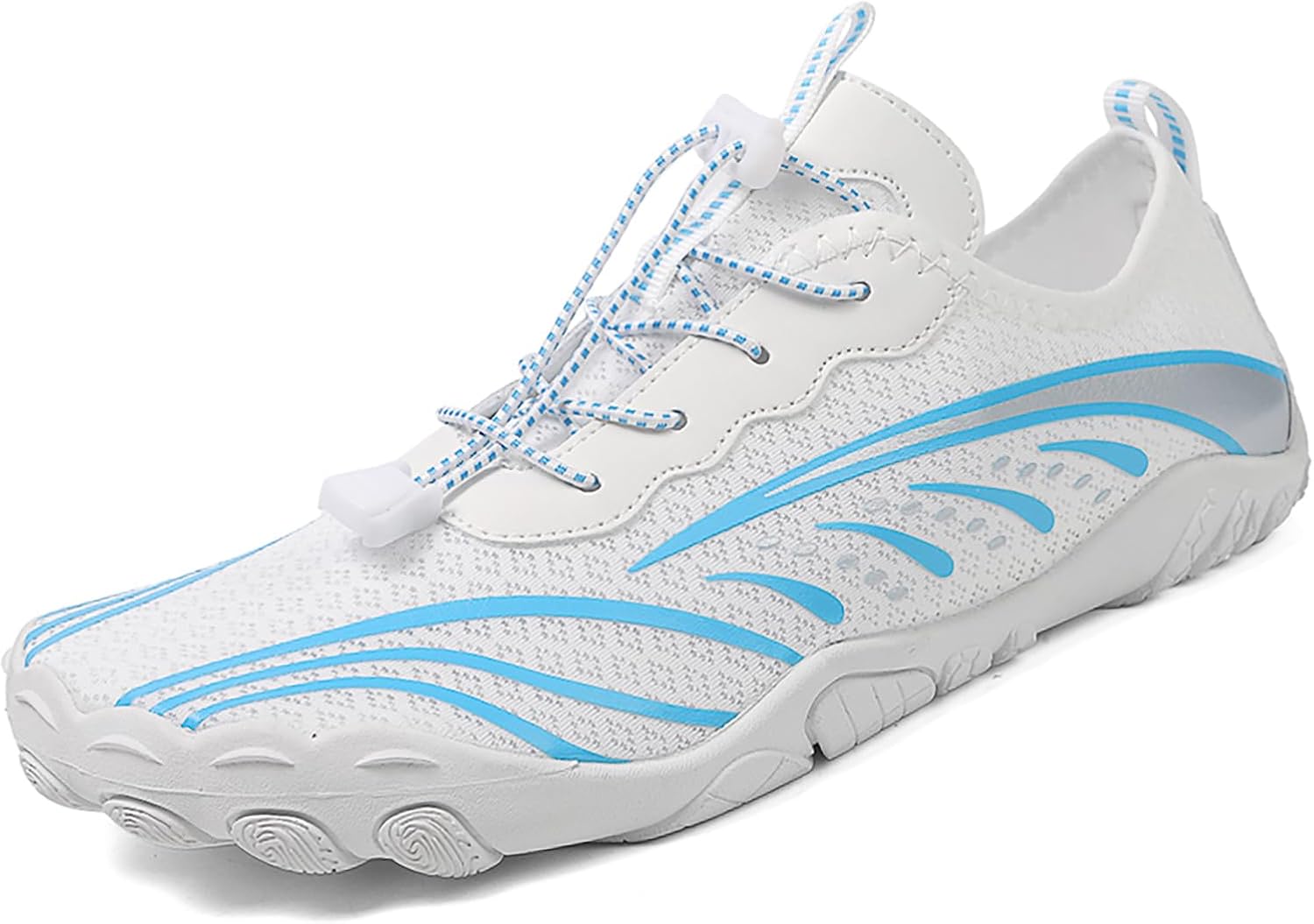 

Кроссовки для походов для женщин и мужчин, дышащие, с широкой носочной частью, обувь для босоногого стиля, для воды, пляжа, бассейна, походов и прогулок Generic, синий