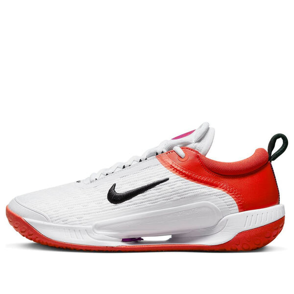 

Кроссовки court air zoom nxt hard court tennis shoes 'white picante red' Nike, белый