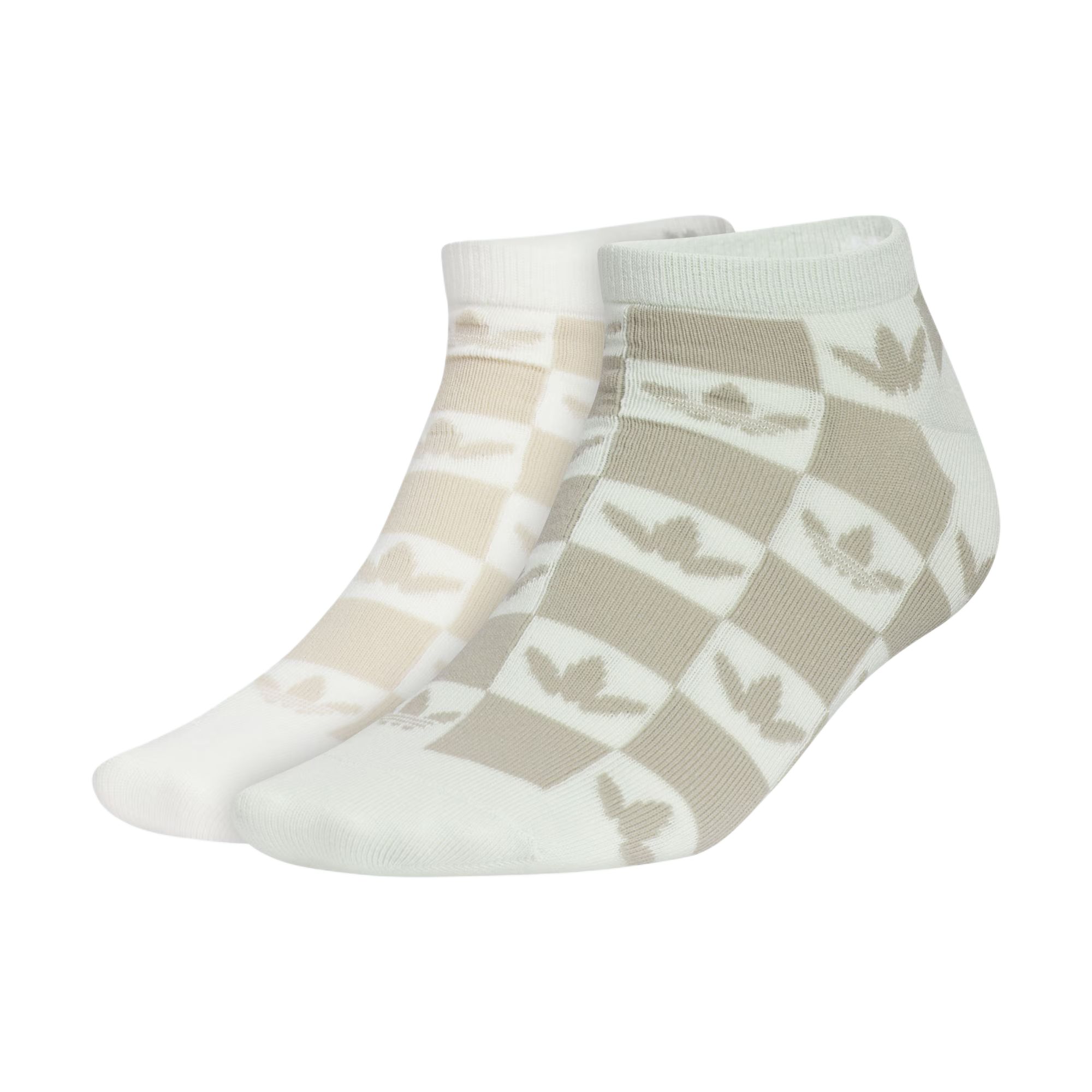 

Носки AOP LOW CUT Ankle Socks Unisex 2 Pack Adidas Originals, белый/зеленый