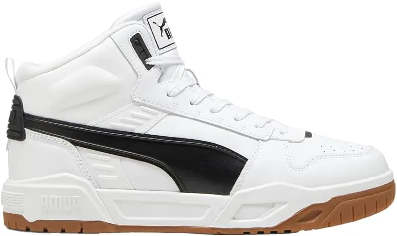 Мужские кроссовки PUMA RBD Tech Mid Trainers, White Black Gum — фото 2