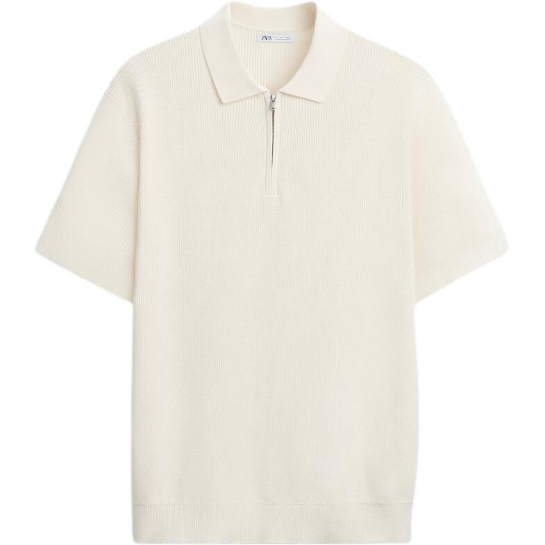 

Рубашка поло мужская белая Zara, белый