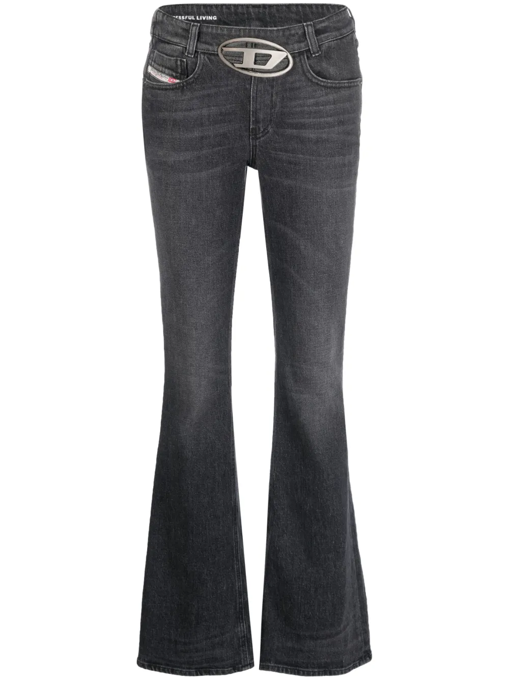 

Джинсы bootcut D-Ebbey с заниженной талией DIESEL, черный