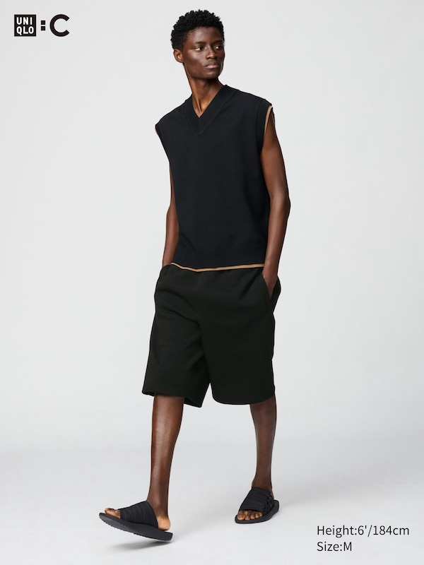 

Широкие шорты для похудения Uniqlo, черный