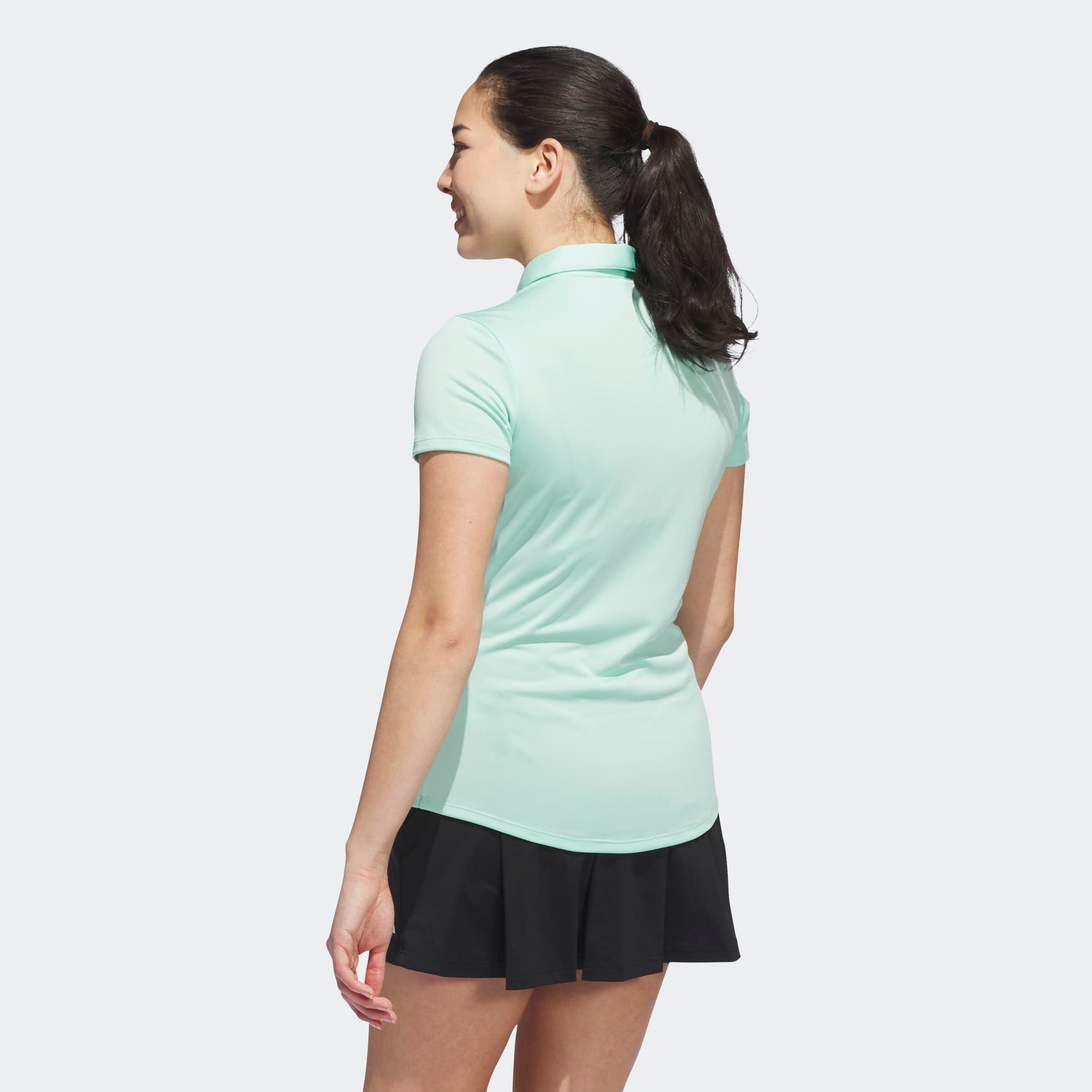 ADIDAS GOLF Футболка Performance в пастельно-голубом цвете — фото 4