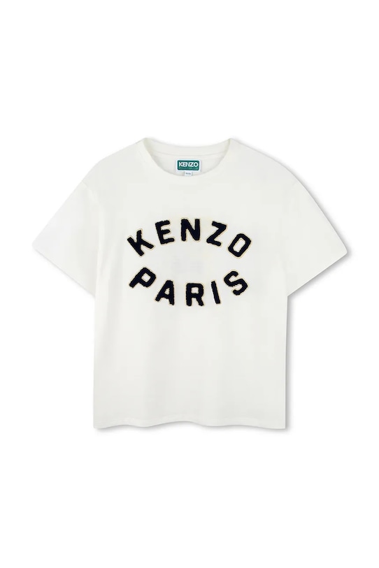 

Детская хлопковая футболка Kenzo Kids, белый