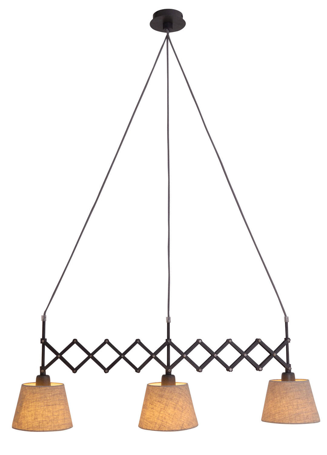 

Подвесной светильник Näve, 52-86x130 см, бежевый