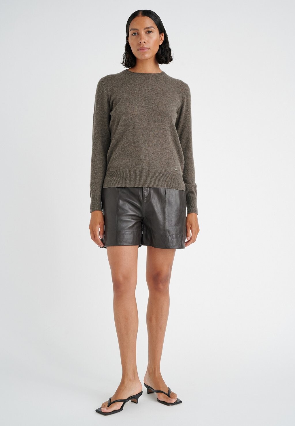 

Свитшот InWear LUKKAIW CREW NECK, цвет brown melange