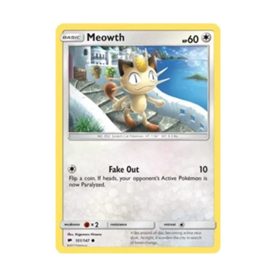 

CCG Мяут (К) #101, Pokemon - Sun & Moon - Burning Shadows - Singles