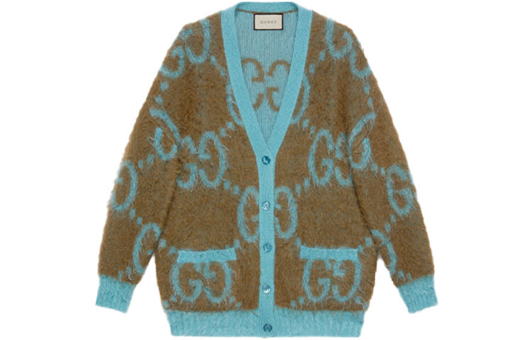 

GUCCI Женский свитер, цвет BlueBrownColorMatching