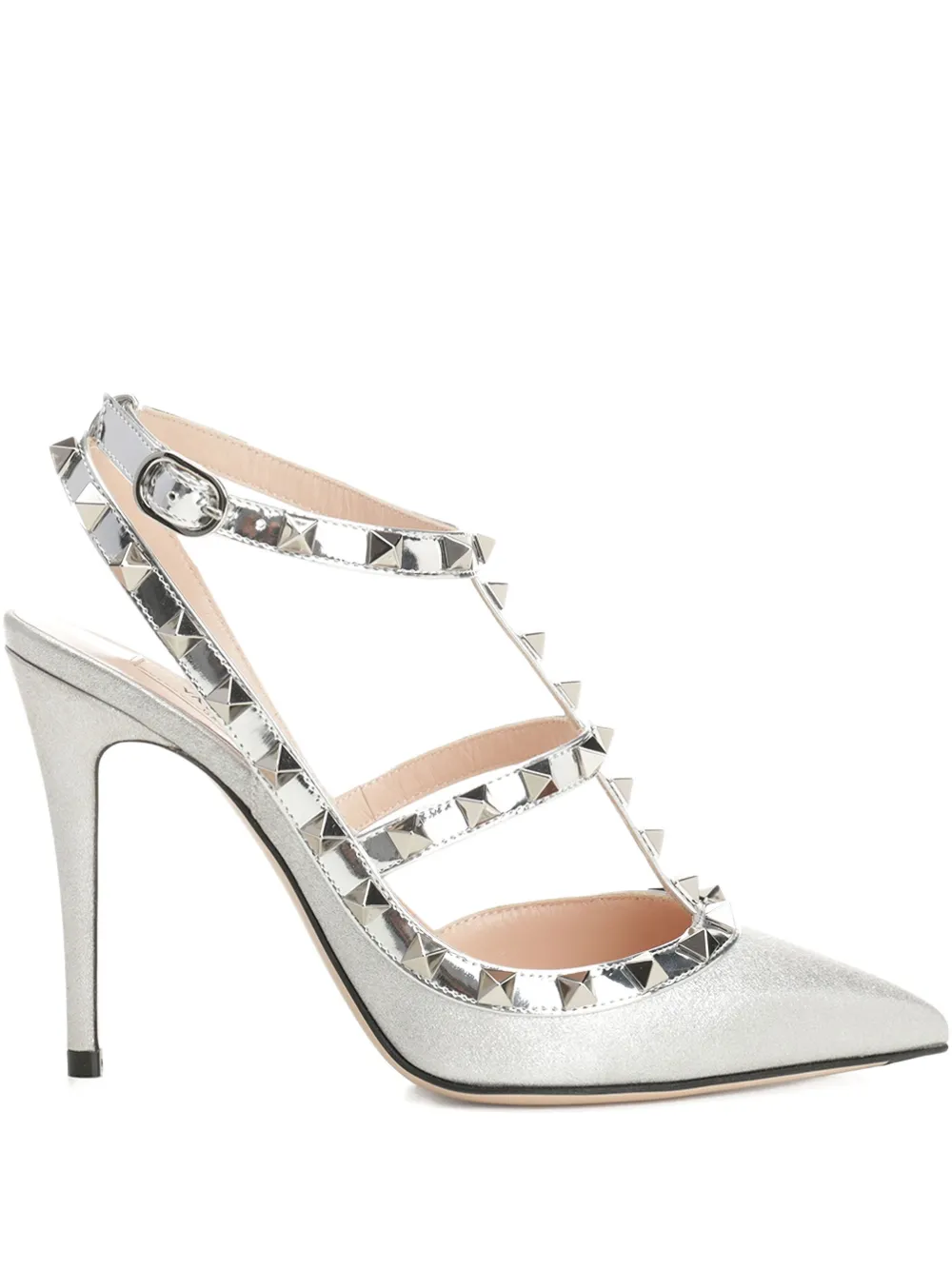 Туфли Rockstud 100 VALENTINO GARAVANI, серый