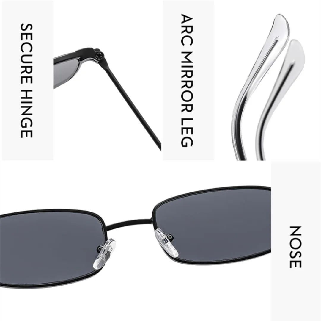 

Ретро маленькие солнцезащитные очки для женщин и мужчин, металлические, модные, роскошные солнцезащитные очки с защитой от УФ-излучения UV400 SZVVBKK, Gold Black