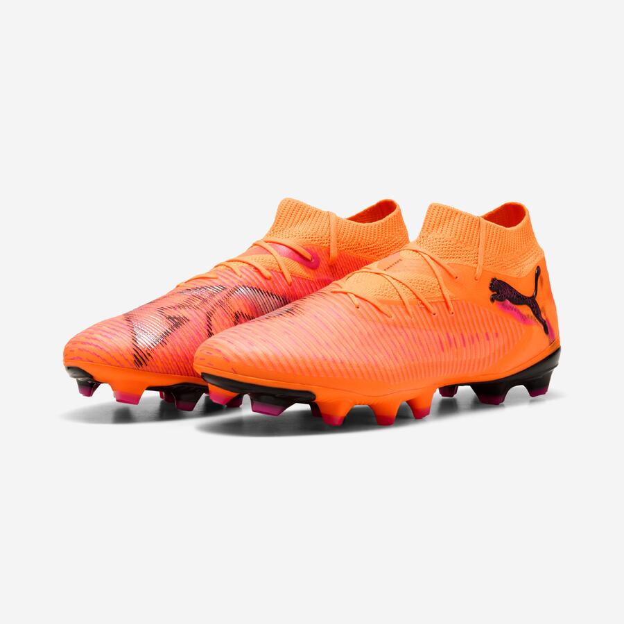 PUMA Футбольные бутсы женские/мужские FG - Future 8 Pro оранжевые — фото 4