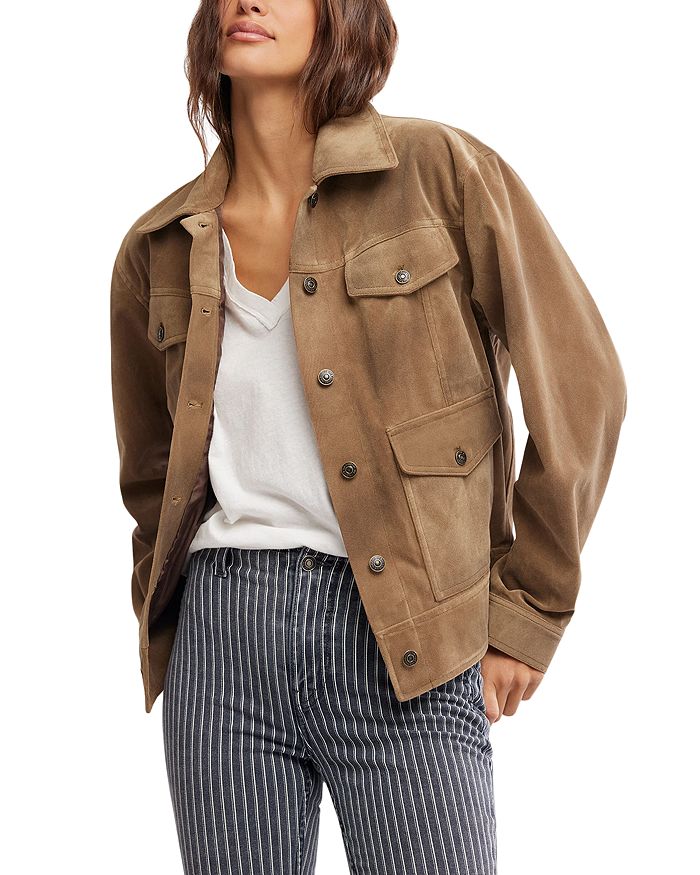 

Куртка из искусственной кожи Night Ranch Free People, коричневый/бежевый