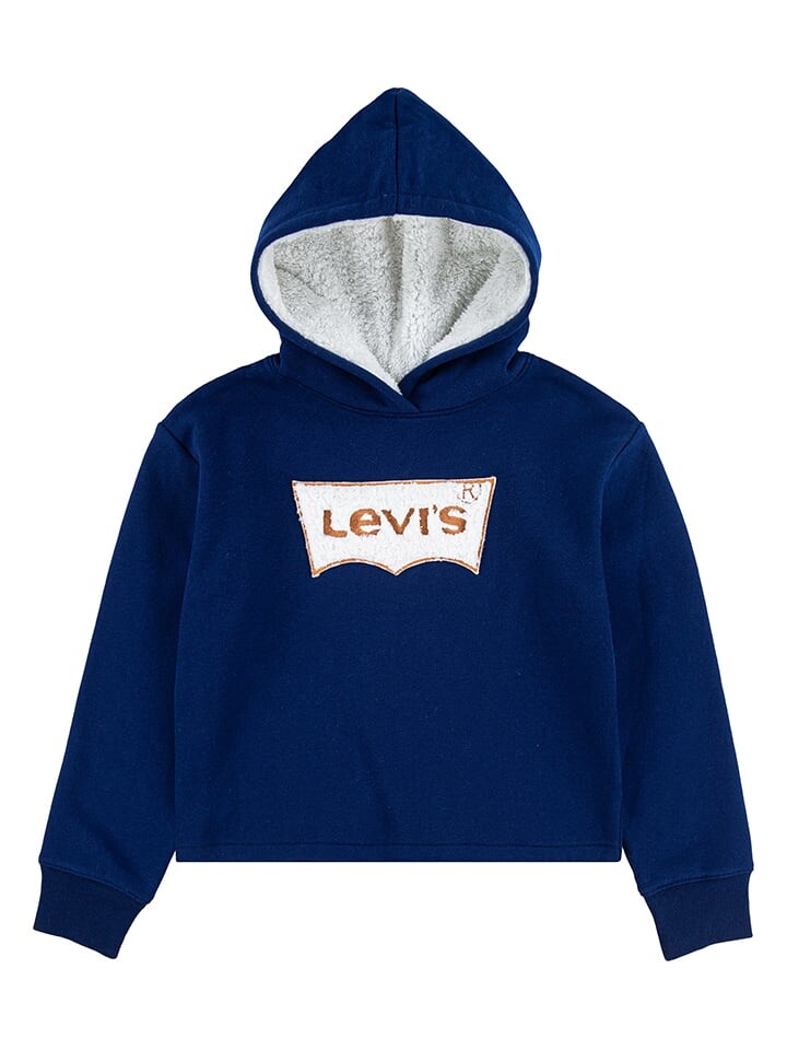 Пуловер с капюшоном Levi's, темно-синий