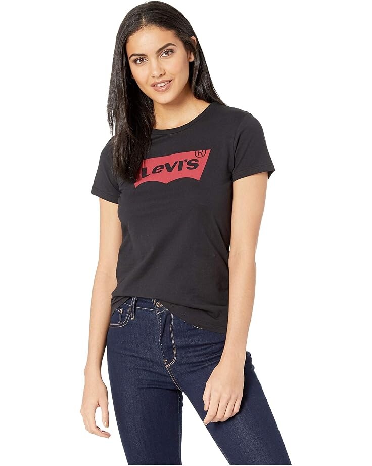 

Футболка Levi's Womens The Perfect, цвет Core Housemark Black