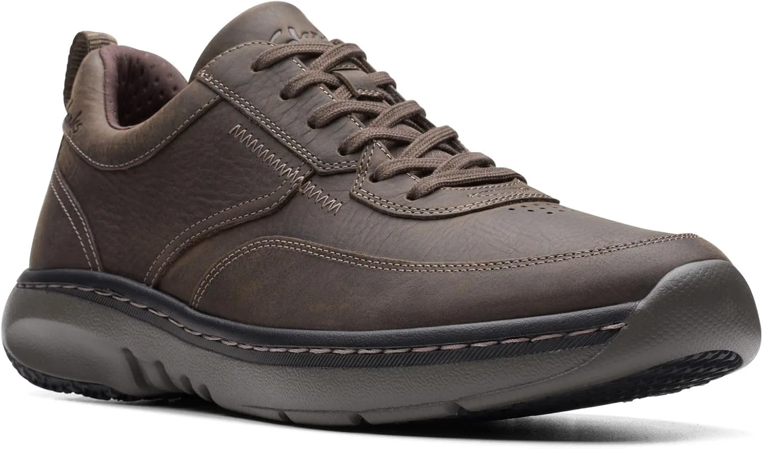 Мужские кроссовки Clarkspro и кроссовки Clarks на шнуровке, темно-коричневый — фото 2