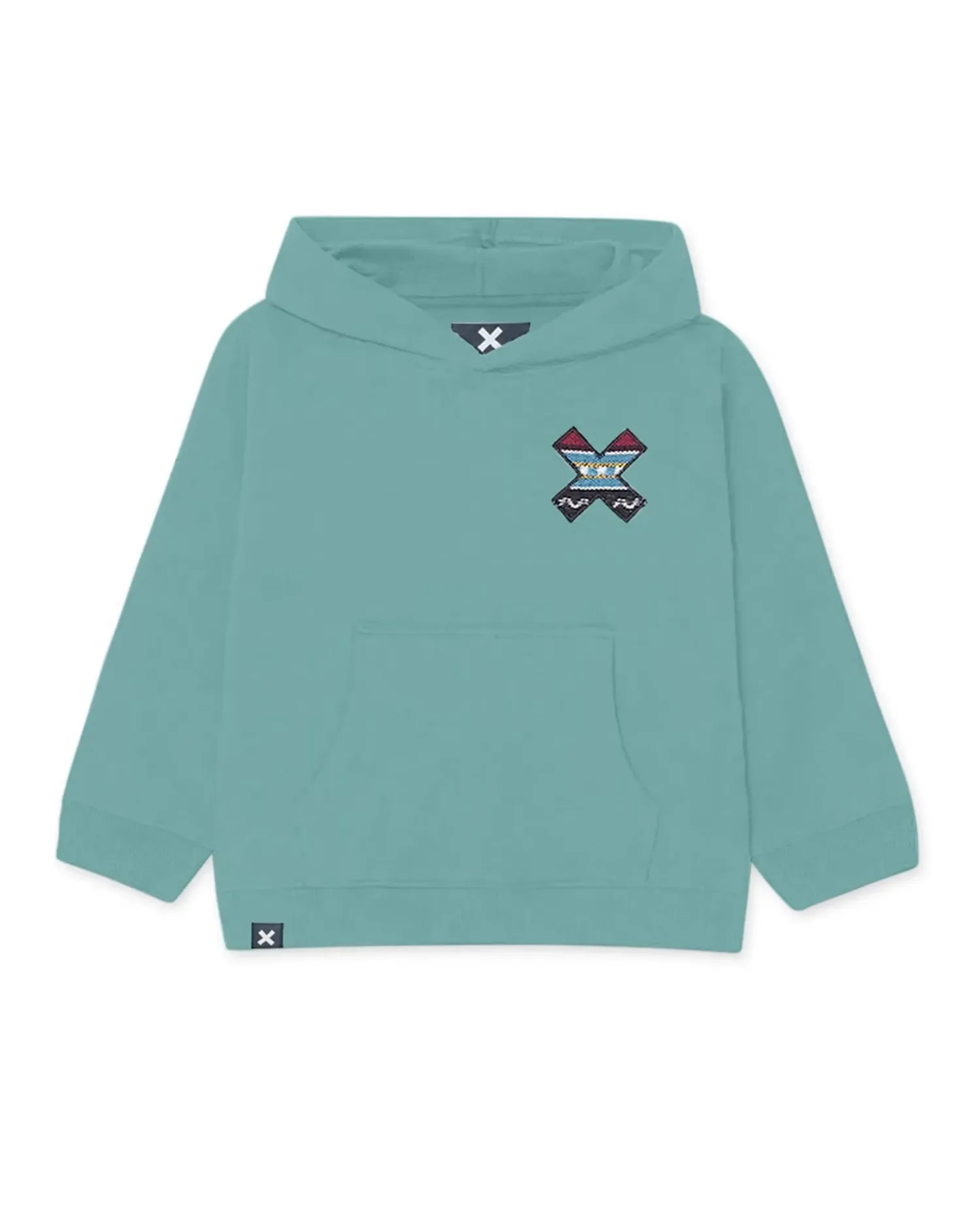Худи из хлопка Classic Acqua Blue Banana, бирюзовый