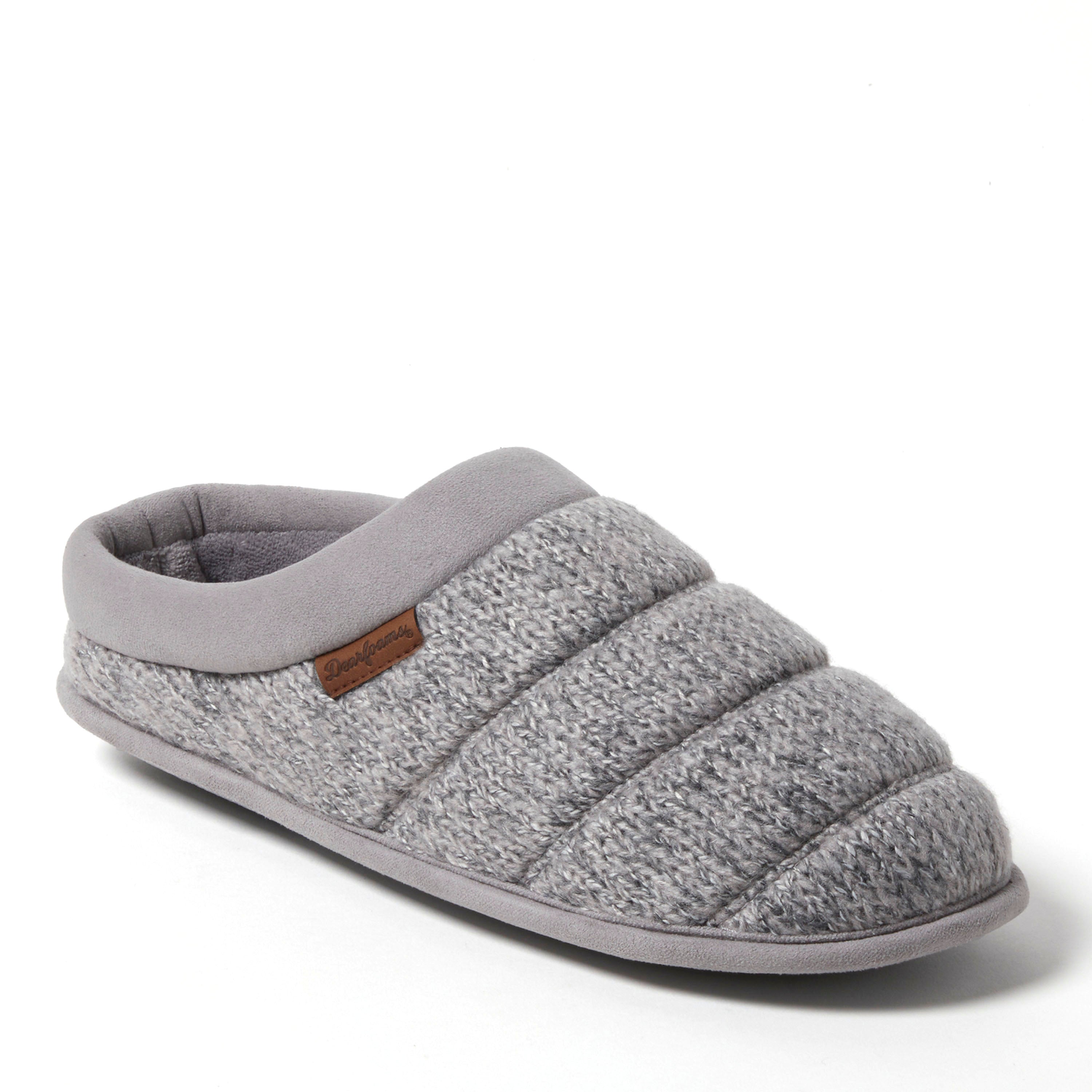 

Dearfoams Мужские сабо Asher Marled Knit, серый