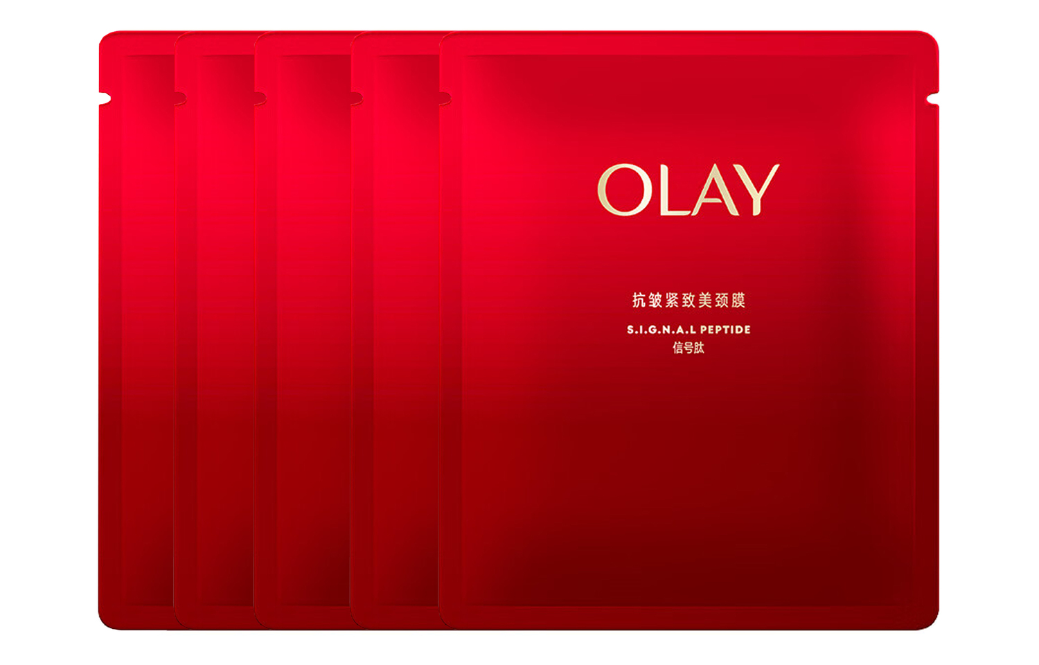 

Омолаживающая маска для шеи разглаживающая успокаивающая увлажняющая 1 шт/6г * 5 шт/упаковка Olay