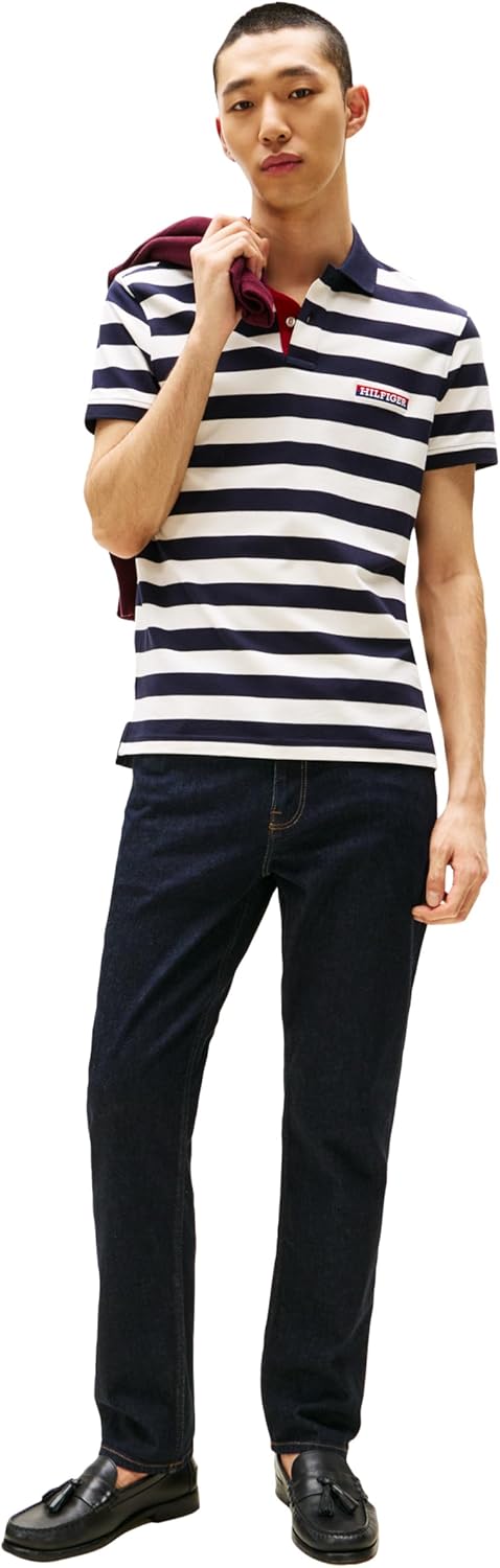 Мужские джинсы Tommy Hilfiger Slim Straight Fit Stretch, Rinse — фото 3