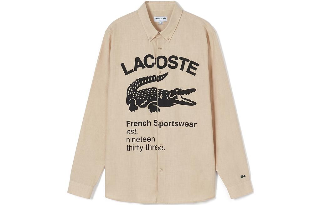 Рубашка мужская Lacoste, желтый — фото 3