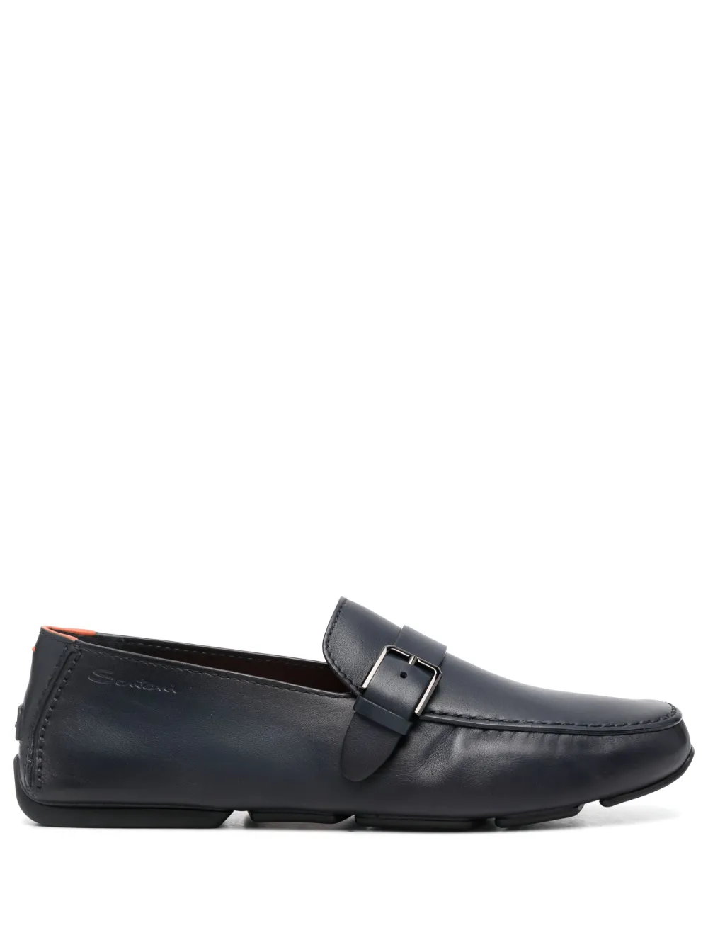 

Туфли монки с пряжками Santoni, синий