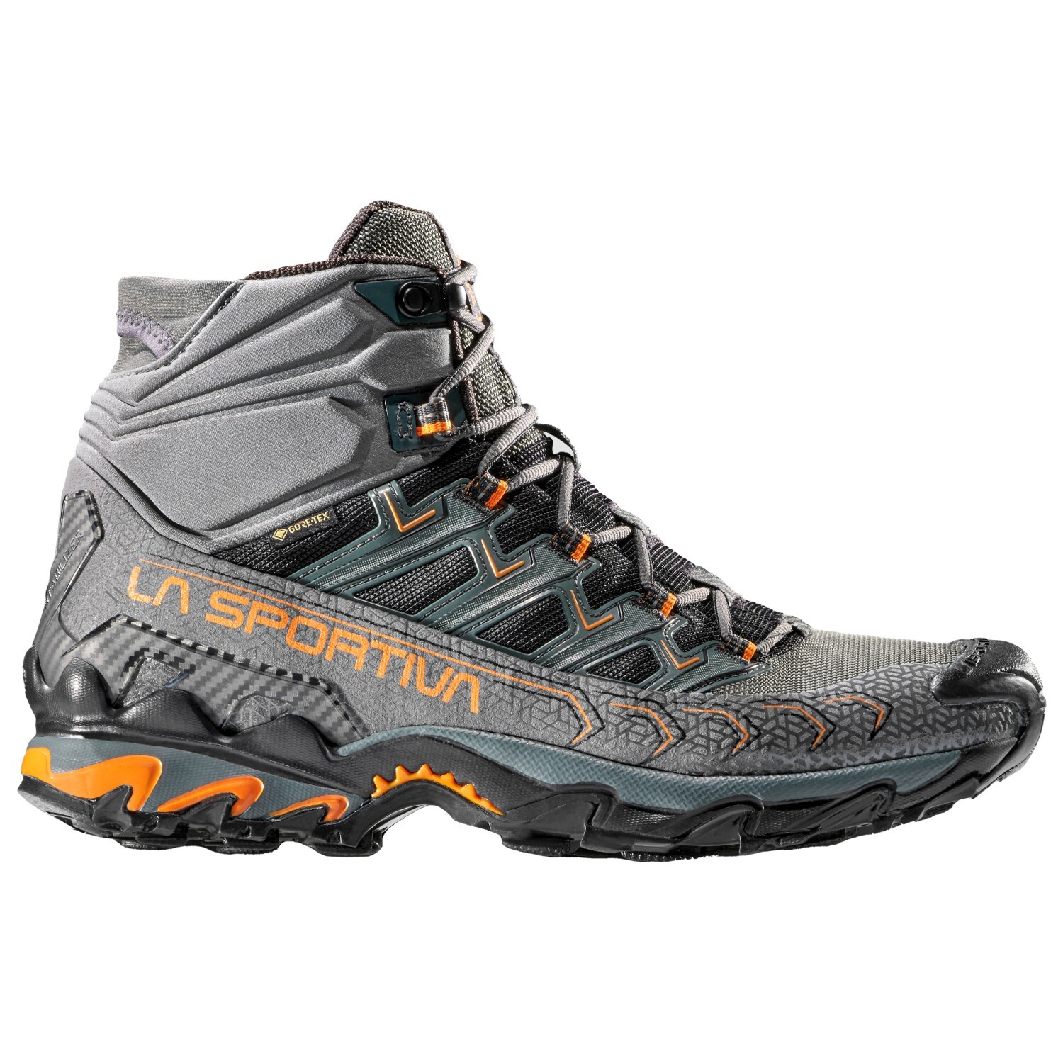 

Ботинки для прогулки La Sportiva Ultra Raptor II Mid GTX, цвет Carbon/Hawaiian Sun